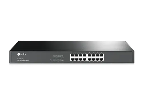 TP-Link TL-SG1016 przełącznik sieciowy Nie zarządzany Gigabit Ethernet (10/100/1000) 1U Czarny