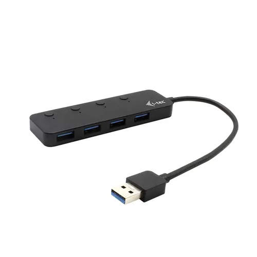 i-tec U3CHARGEHUB4 huby i koncentratory USB 3.2 Gen 1 (3.1 Gen 1) Type-A 5 Mbit/s Czarny