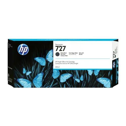 HP Czarny matowy wkład atramentowy 727 DesignJet 300 ml