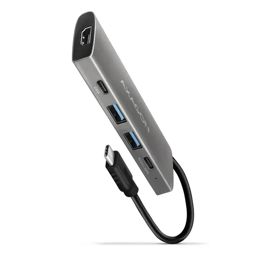Axagon HMC-5G21 stacja dokująca Przewodowa USB 3.2 Gen 2 (3.1 Gen 2) Type-C Szary