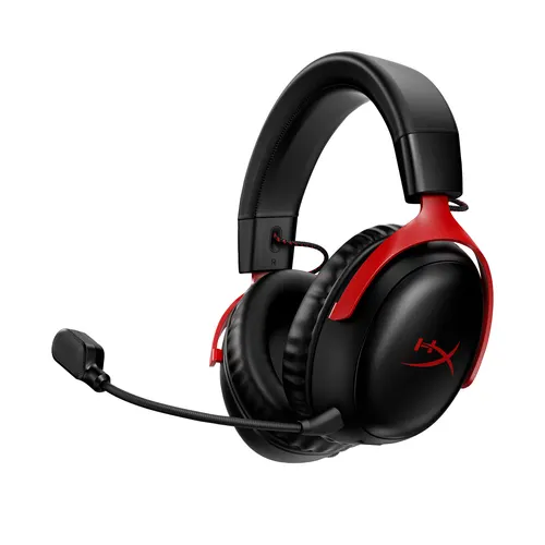 HyperX Cloud III – bezprzewodowe słuchawki gamingowe, czarno-czerwony