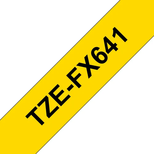 Brother TZE-FX641 taśmy do etykietowania Czarny na żółtym TZ
