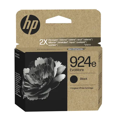 HP Oryginalny czarny tusz 924e EvoMore (4K0V0NE)