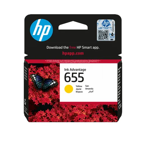 HP 655 oryginalny wkład atramentowy Ink Advantage żółty