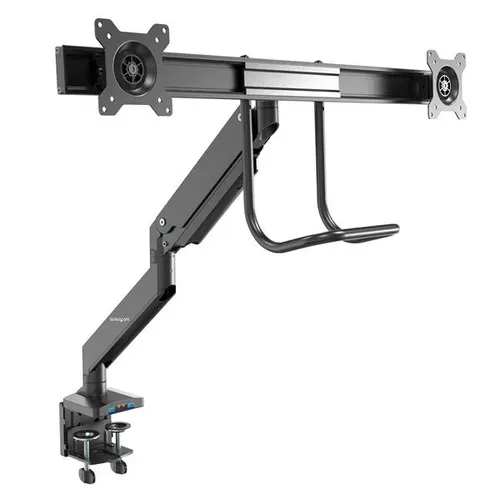StarTech.com ARMSLIMDUAL2USB3 uchwyt / stojak do monitorów 81,3 cm (32") Biurko Czarny