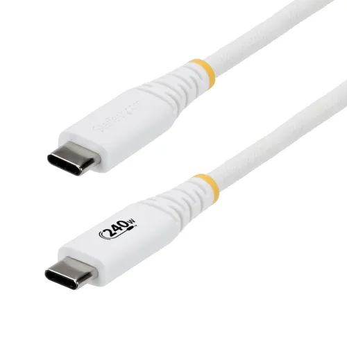 StarTech.com S2CEPR2MW-USB-CABLE kabel USB USB 2.0 2 m USB C 0,48 Gbit/s 240 W Biały