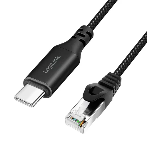 LogiLink CU0413 kabel sieciowy Czarny 3 m Cat6 S/FTP (S-STP) Okrągły