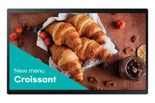 Samsung QB24C Płaski panel Digital Signage 61 cm (24") LED Wi-Fi 250 cd/m² Full HD Czarny Procesor wbudowany Tizen 16/7
