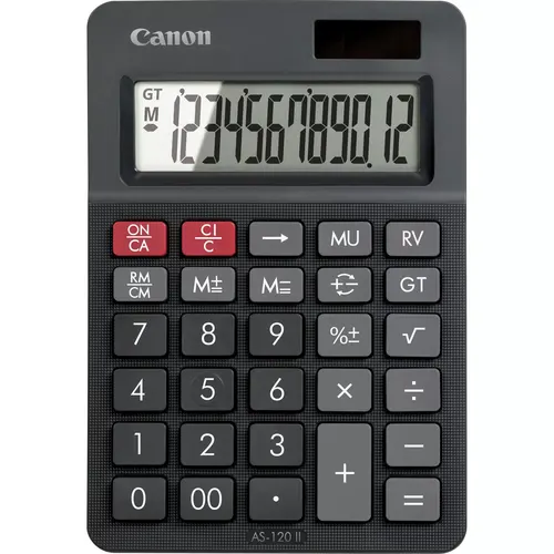 Canon AS-120 II kalkulator Desktop Wyświetlacz kalkulatora Czarny
