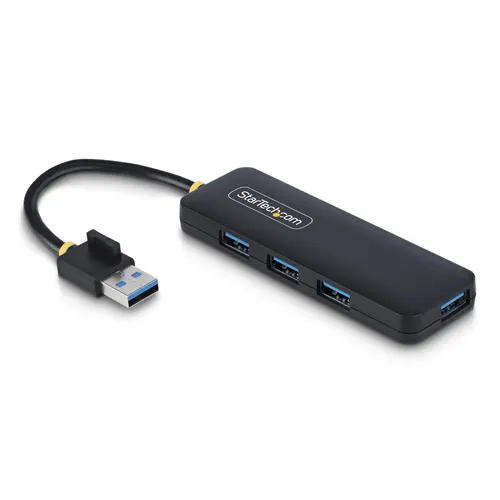 StarTech.com H5A4A-USB-HUB huby i koncentratory USB 3.2 Gen 1 (3.1 Gen 1) Type-A 5000 Mbit/s Czarny