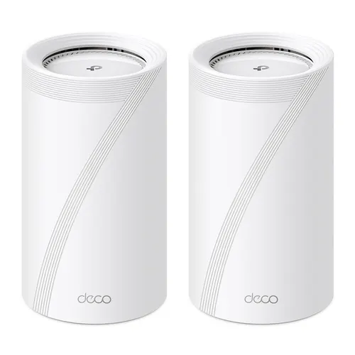 TP-Link Deco BE85 (2-Pack) Trójpasmowy (2,4 GHz / 5 GHz / 6 GHz) Wi-Fi 7 (802.11be) Biały 4 Wewnętrzny