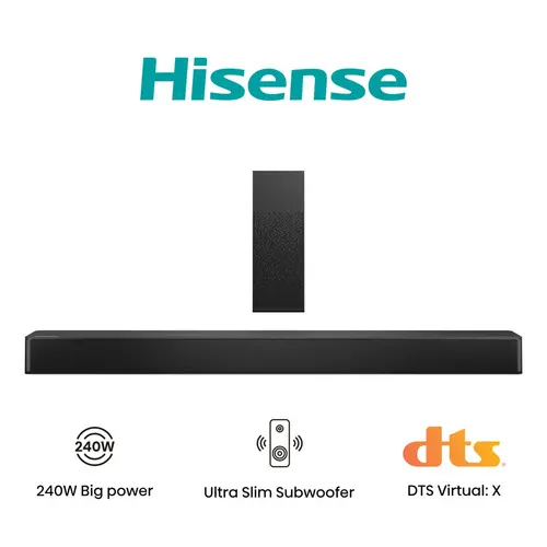 Hisense HS2100 Czarny 2.1 kan. 240 W
