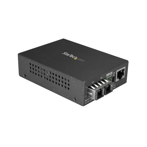 StarTech.com MCMGBSCSM10 konwerter sieciowy 1000 Mbit/s 1310 nm Pojedynczy Czarny