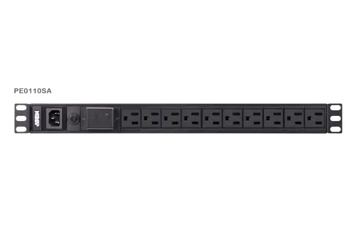 ATEN PE0110SG rozdzielacz zasilania PDU 10 x gniazdo sieciowe 1U Czarny