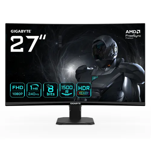 GIGABYTE GS27FC2 monitor komputerowy 68,6 cm (27") 1920 x 1080 px Full HD LED Czarny (GS27FC2 EU)