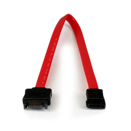 StarTech.com 0.3m SATA kabel SATA 0,3 m SATA 7-pin Czarny, Czerwony