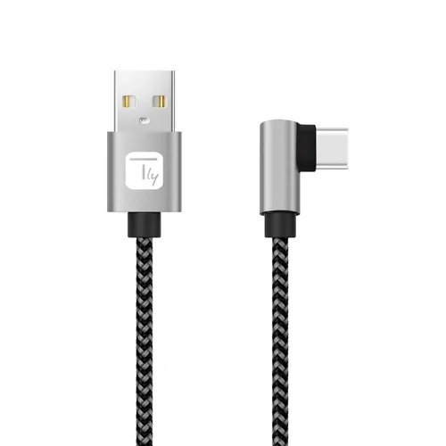 Techly ICOC MU2AC9-005-AL kabel USB USB 2.0 0,5 m USB A USB C 0,48 Gbit/s Czarny, Szary