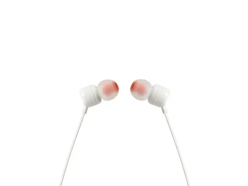 JBL Tune 110 Zestaw słuchawkowy Przewodowa Douszny Połączenia/muzyka Biały, białe