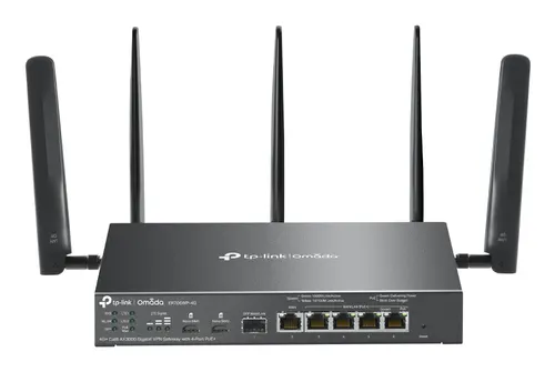 TP-Link Omada ER706WP-4G router bezprzewodowy Gigabit Ethernet Dual-band (2.4 GHz/5 GHz) Czarny