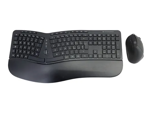 Conceptronic ORAZIO02IT klawiatura Dołączona myszka Biuro RF Wireless QWERTY Włoski Czarny