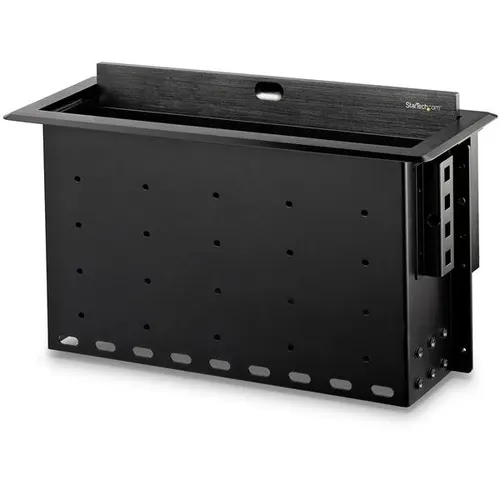 StarTech.com BOX4MODULE organizator na kable Biurko Skrzynka kablowa Czarny 1 szt.