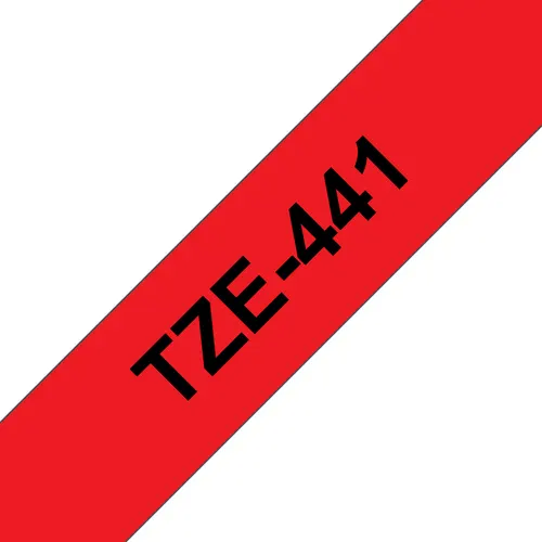 Brother TZE-441 taśmy do etykietowania Czarny na czerwonym
