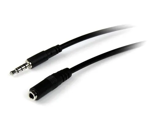 StarTech.com 1m 3.5mm/3.5mm kabel audio Czarny