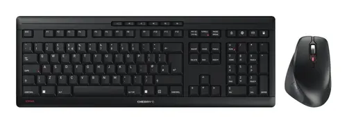 CHERRY JD-8550GB-2 klawiatura Dołączona myszka Dom/Biuro RF Wireless QWERTY Angielski Czarny
