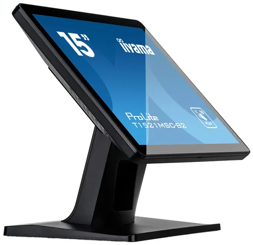iiyama ProLite T1521MSC-B2 monitor komputerowy 38,1 cm (15") 1024 x 768 px XGA LED Ekran dotykowy Blad Czarny