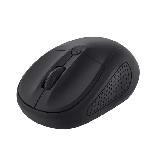 Trust Primo myszka Podróżniczy Oburęczny RF Wireless Optyczny 1600 DPI, czarna matowa