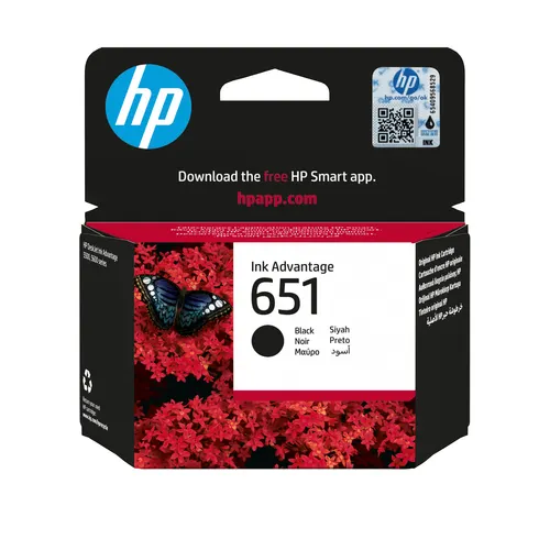 HP Oryginalny, czarny wkład atramentowy 651 Ink Advantage
