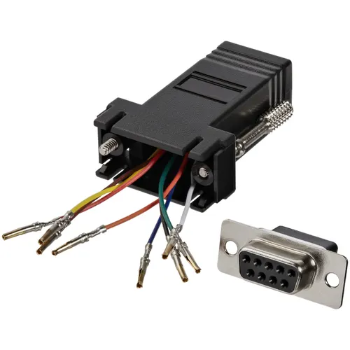 StarTech.com GC98FF DB-9 RJ-45 Czarny