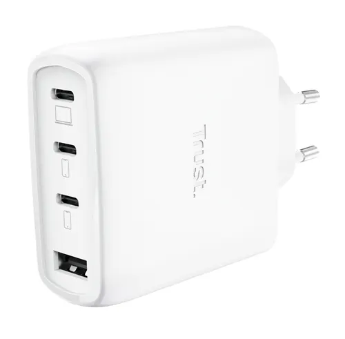 Trust Maxo 65W Uniwersalne Biały Prąd przemienny Szybkie ładowanie Wewnętrzna