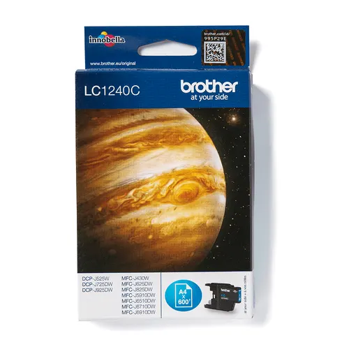 Brother LC1240C nabój z tuszem 1 szt. Oryginalny Cyjan