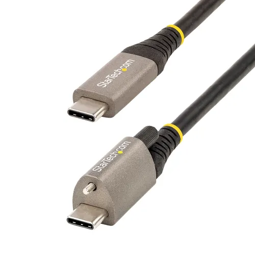 StarTech.com USB31CCTLKV50CM kabel USB USB 3.2 Gen 2 (3.1 Gen 2) 0,5 m USB C 10 Gbit/s 100 W Szary, Czarny