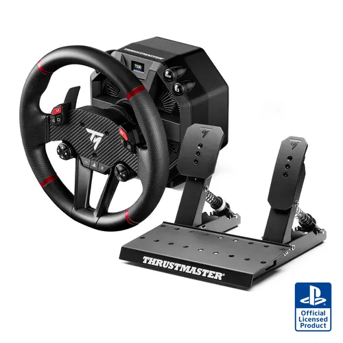 Thrustmaster T598-P Czarny, Czerwony USB Kierownica + pedały Analogowa/Cyfrowa PC, PlayStation 4, PlayStation 5