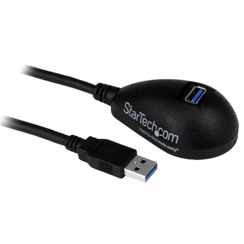 StarTech.com USB3SEXT5DKB kabel USB USB 3.2 Gen 1 (3.1 Gen 1) 1,5 m USB A 5 Gbit/s Czarny