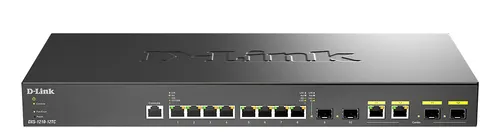 D-Link DXS-1210-12TC przełącznik sieciowy Zarządzany L2/L3 10G Ethernet (100/1000/10000) 1U Czarny, Srebrny