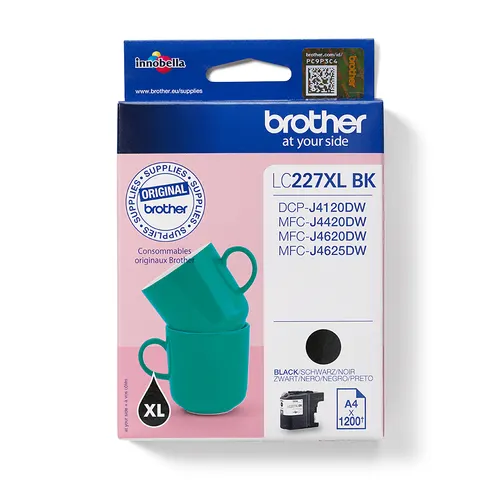 Brother LC227XLBK nabój z tuszem 1 szt. Oryginalny Czarny