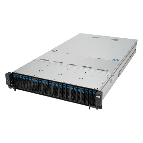 ASUS RS521A-E12-RS24U Socket SP5 Rack (2U) Czarny, Srebrny
