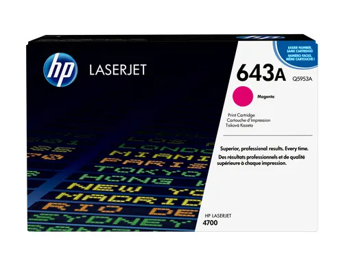 HP 643A oryginalny wkład z purpurowym tonerem LaserJet