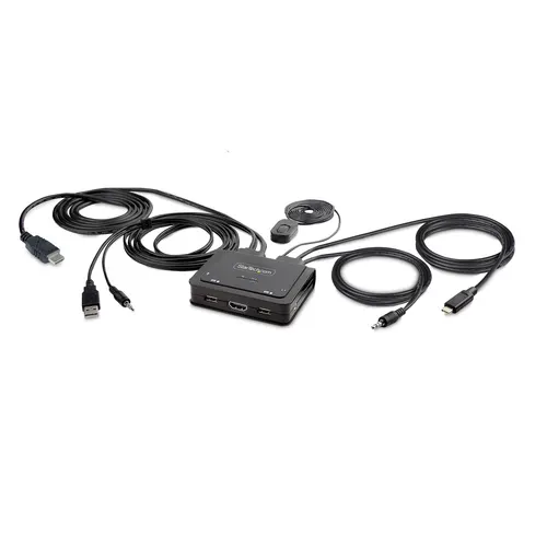 StarTech.com C2-H46-UAC-CBL-KVM przełącznik KVM Czarny