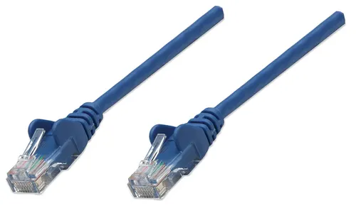 Intellinet RJ-45, M/M, 10m kabel sieciowy Niebieski Cat5e U/UTP (UTP)