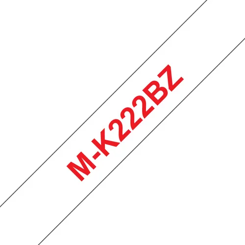 Brother M-K222BZ taśmy do etykietowania Czerwony na białym
