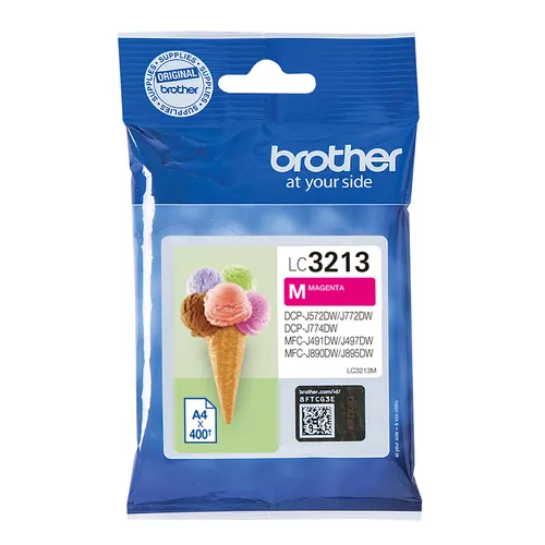 Brother LC3213M nabój z tuszem 1 szt. Oryginalny Wysoka (XL) wydajność Purpurowy