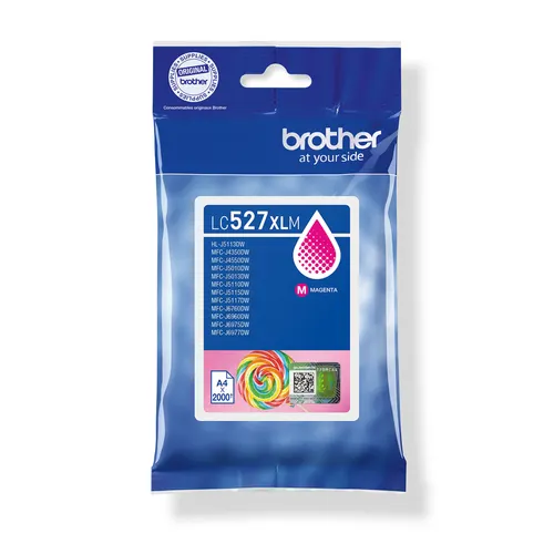 Brother LC527XLM nabój z tuszem 1 szt. Oryginalny Wysoka (XL) wydajność Purpurowy