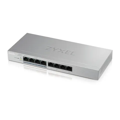 Zyxel GS1200-8HP v2 Zarządzany Gigabit Ethernet (10/100/1000) Obsługa PoE Szary