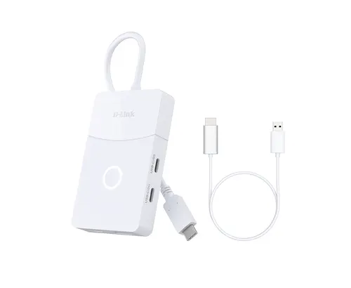 D-Link DUP-501 huby i koncentratory USB 3.2 Gen 1 (3.1 Gen 1) Type-C 5000 Mbit/s Biały