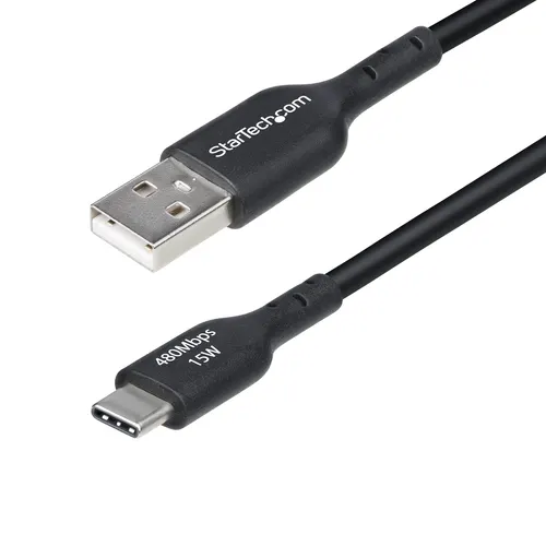 StarTech.com USB2AC2MNC kabel USB USB 2.0 2 m USB A USB C 0,48 Gbit/s Czarny