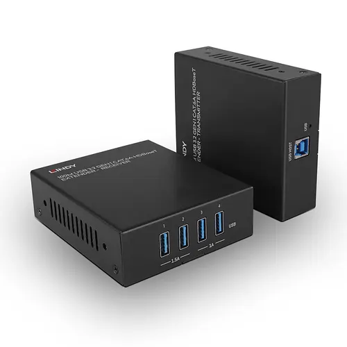 Lindy 43410 przedłużacz KVM Nadajnik i odbiornik